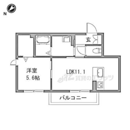 エアフォルク河原の物件間取画像